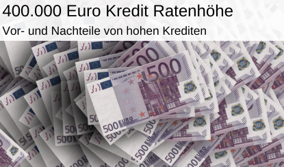 400.000 Euro Kredit monatliche Rate Titelbild