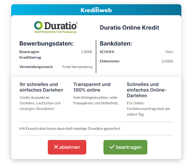 kreditiweb anbieter