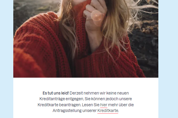 Bank Norwegian Kredit nicht verfügbar