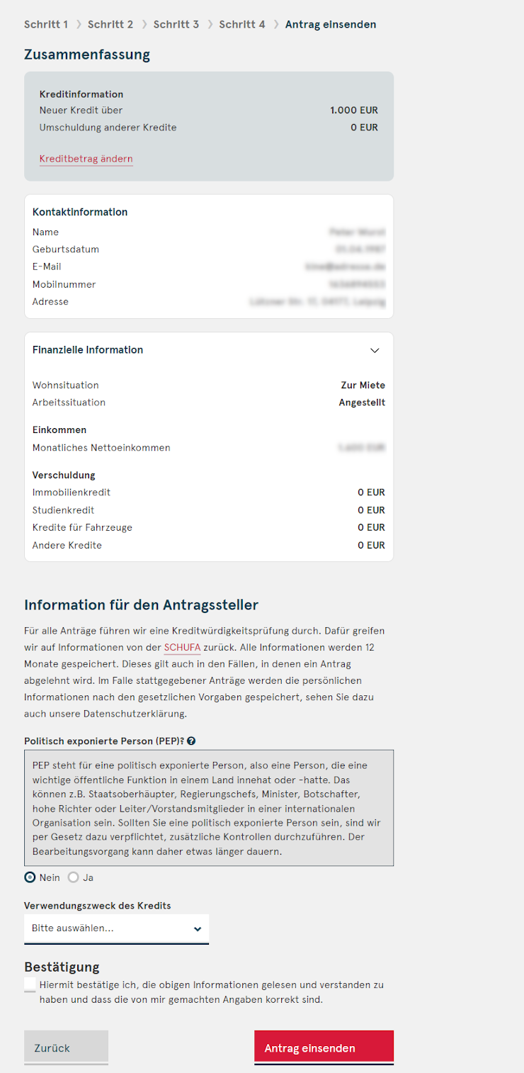 bank norwegian kreditabschluss
