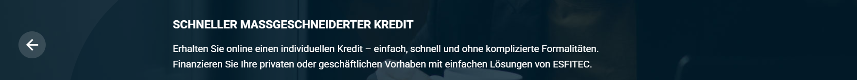 esfitec kredit erfahrung