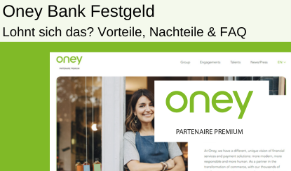 Oney Bank Festgeld Test FAQ sicher