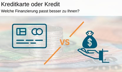 Header Kreditkarte oder Kredit welche Finanzierung