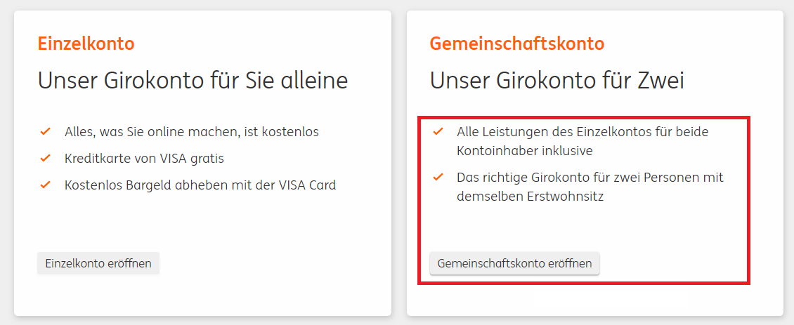 gemeinschaftskonto erstellung bei der ing