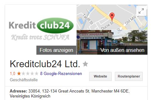 KreditClub24 Erfahrung