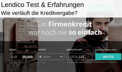 lendico firmenkredit test