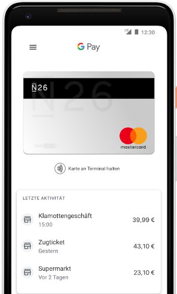 comdirect google pay n26 google pay