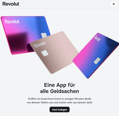 Virtuelle Kreditkarte Revolut Empfehlung