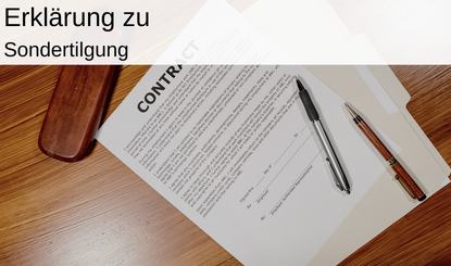 sondertilgung erklärung titelbild