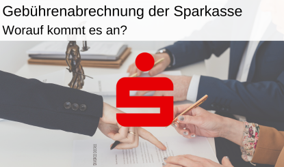 Abrechnung Entgelt Sparkasse