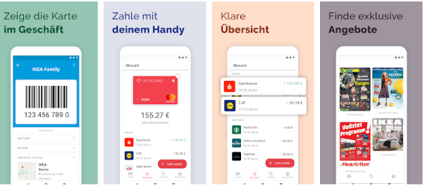 Funktionen Stocard App Mastercard