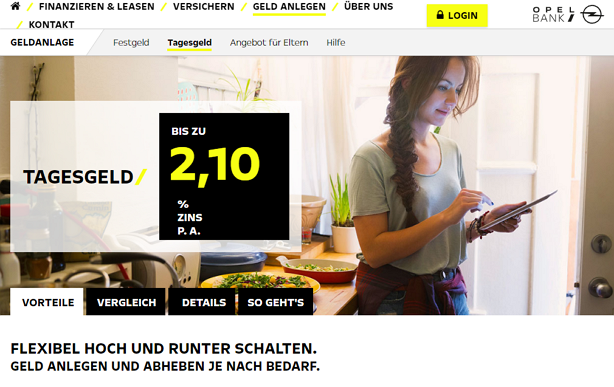 Tagesgeld Opel Bank getestet