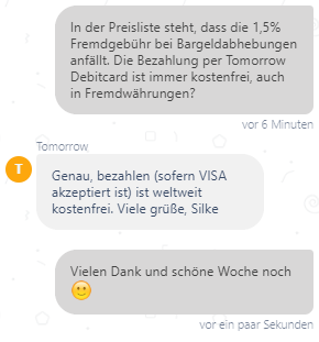 Bargeld abheben Kosten Tomorrow