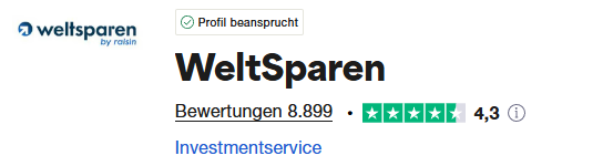 Weltsparen Seriös Trustpilot Bewertung