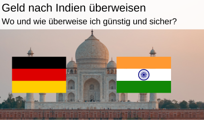 Geld nach Indien senden