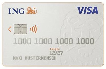 ING VISA Karte Bargeld